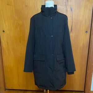 Andrew Marc Women's Black Jacket Red Quilted Insulated Inside Pockets Winter